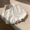 Toddler Girls Ruffles Shorts Pants Kids Baby Workout Fashion Skirt Shorts Beach Shorts Pull on Shorts (White, 5-6 Years) view 2