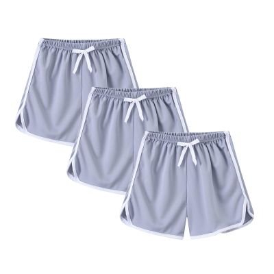 3PC Toddler Girls Basketball Shorts Soccer Shorts Baby Boys Shorts for Gym Running Sports Athletic (Grey, 5-6 Years)