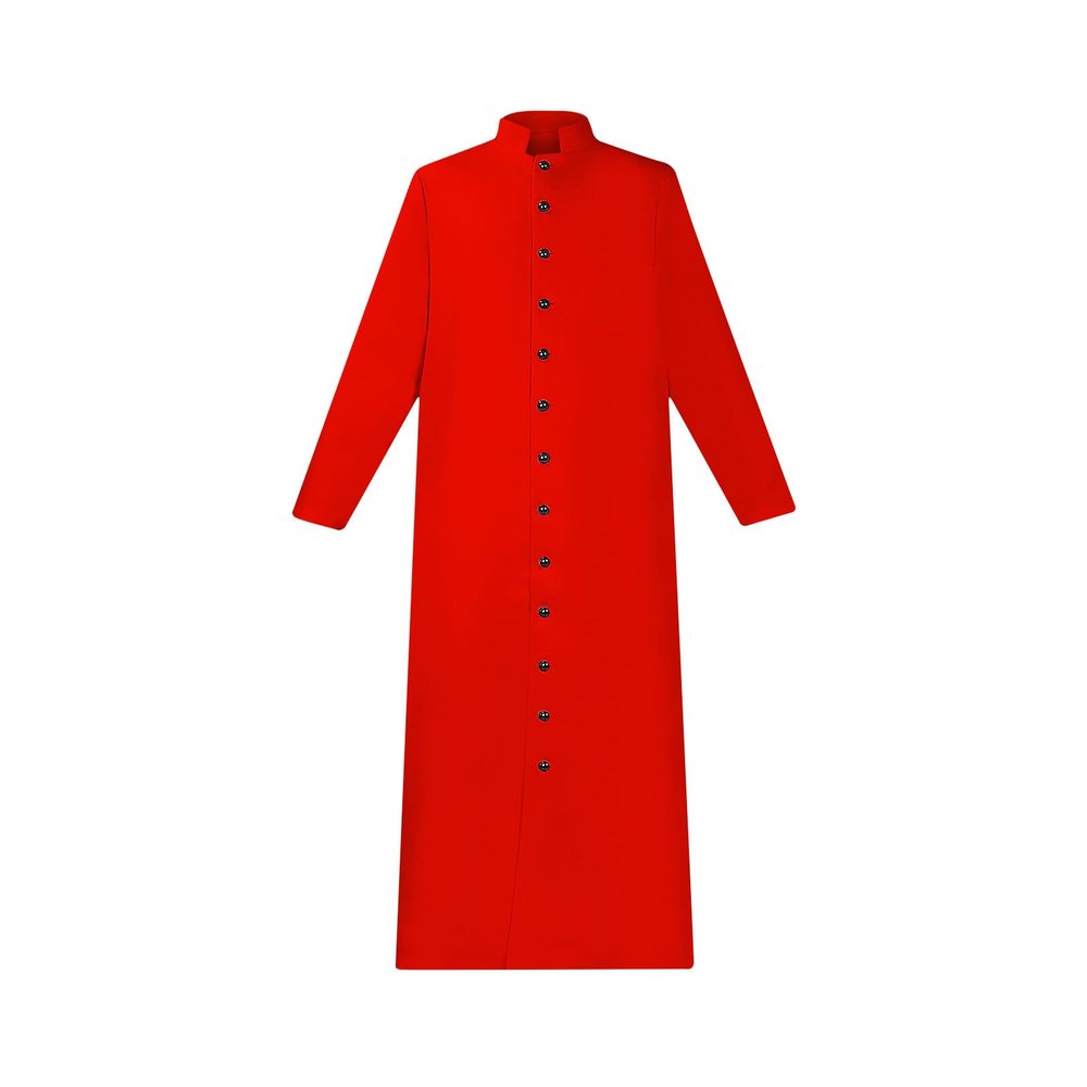 XUNRYAN Men Women Choir Roman Cassock Church Robe Clergy Pulpit Liturgical Vestment Robe Coat Pastor Robes Halloween Costume