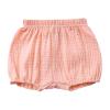 Newborn Baby Girls Boys Bloomers Shorts Cotton Linen Blend Cute Solid Triangle Shorts Unisex (Pink, 18-24 Months) view 1