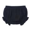 Newborn Baby Girls Boys Bubble Shorts Infant Bloomer Cotton Linen Blend Cute Shorts Loose Ruffle (Black, 12-18 Months) view 1