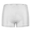 Girls Team Basic High Waist Metallic Dance Short Gym Athletic Sequin Shorts Tumbling Bottoms Quick (Silver, 3-4 Years) view 1