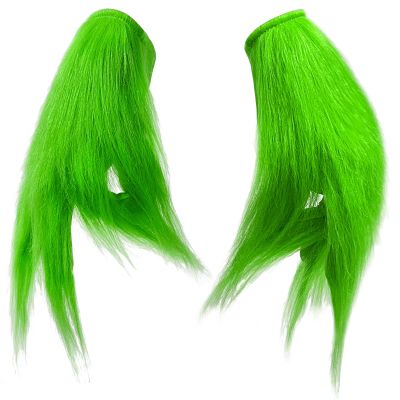 Bnikion Green Monster Gloves for Adults Teens Plush Furry Gloves Halloween Cosplay Party Santa Costume Accessories Christmas Tree Decoration Props
