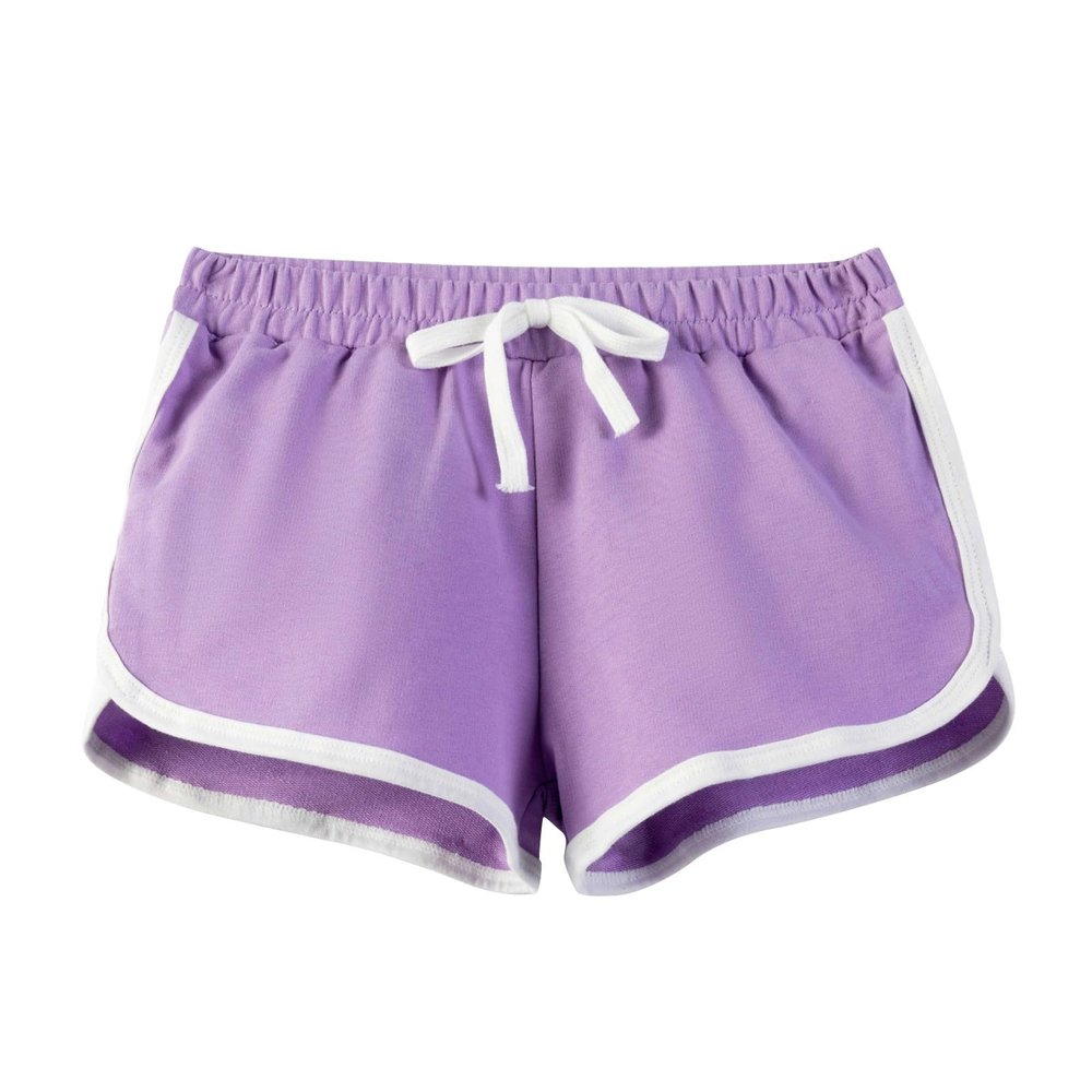 Boys Girls Soccer Basketball Cotton Shorts Toddler Kids Athletic Dance Dolphin Short Active Gym (Purple, 5-6 Years)
