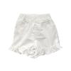 Toddler Baby Girls Denim Shorts Ruffles Jeans Shorts Hem Kids Baby Summer Fashion Workout Pull on (White, 4-5 Years) view 1