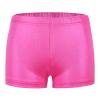 Girls Gymnastic Shorts Sequin Ballet Dance Shorts Metallic Gym Shorts for Toddler Biker Short (Hot Pink, 3-4 Years) view 1
