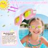 Whale Kids Swim Goggles Wear Comfortable UV400 Antifog Polarized Swimming Goggles Suitable for ages 3-14 (Pink) view 2