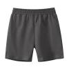 Toddler Boys Soccer Basketball Shorts Pull on Shorts Kids Summer Casual Solid Cotton Shorts Sweat (Dark Gray, 5-6 Years) view 1
