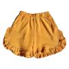 Toddler Girls Ruffles Shorts Pants Kids Baby Workout Fashion Skirt Shorts Beach Shorts Pull on (Yellow, 5-6 Years) view 1