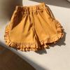 Toddler Girls Ruffles Shorts Pants Kids Baby Workout Fashion Skirt Shorts Beach Shorts Pull on (Yellow, 5-6 Years) view 2