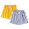 2 Pack Toddler Girls Soccer Basketball Shorts Little Kids Solid Color Athletic Volleyball Sports (M, 18-24 Months) view 1