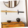 KICHOUSE 1pair Wooden Baseball Bat Display Holder Wall-mounted Storage Rack for Horizontal Bat Organization and for Home Garage Display view 3