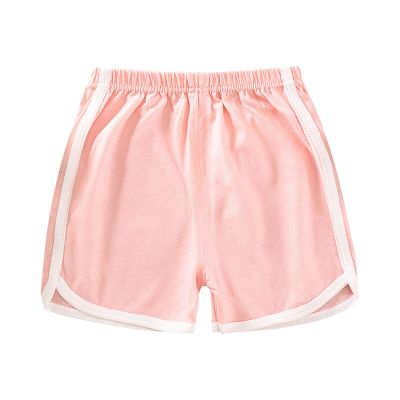 Toddler Kids Boys' Soccer Shorts Cotton Gym Athletic Shorts Boys Girls Pull on Basketball Running (Pink, 3-4 Years)