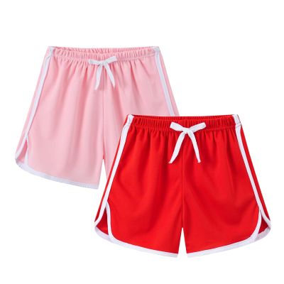 2 Pack Toddler Girls Soccer Basketball Shorts Little Kids Solid Color Athletic Volleyball Sports (F, 18-24 Months)