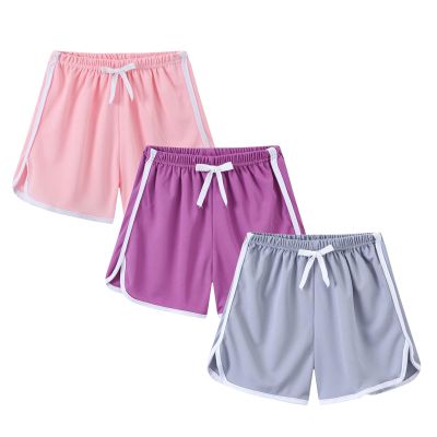 3PC Toddler Girls Basketball Shorts Soccer Shorts Baby Boys Shorts for Gym Running Sports Athletic (K, 18-24 Months)