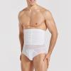 NineFit Basics Men's Compression Shapewear Tummy Control Shorts High Waist Underwear Body Leg Girdle Boxer Briefs White, XX-Large view 4