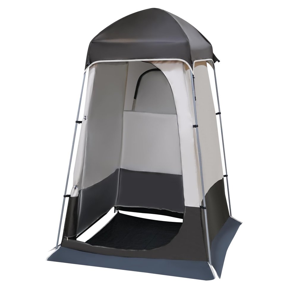 7.9 Ft Shower Tent, Oversize Space Privacy Tent, Portable Camping Toilet, Dressing Room, Perfect for Hiking, Picnics, Fishing, Camping
