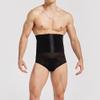 NineFit Basics Men's Compression Shapewear Tummy Control Shorts High Waist Underwear Body Leg Girdle Boxer Briefs Black, Medium view 3
