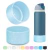 Beonsky 2 PCS Glitter Silicone Boot for Owala Water Bottle 40 oz, Anti-Slip Protective Sleeve for FreeSip/Twist/Flip Stainless Steel Water Bottles Accessories view 1