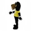 rushopn Stylish Cool Black Dog Mascot Costume - Ideal for Sports Events and Promotions view 3