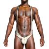 BedBliss 2024New, Men's Singlet Bodysuit, Rainbow Pride Hot Men's Jumpsuit Flirting Leotard, Men's Wrestling Bodysuit.Easter Day view 2