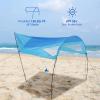GarveeTech Beach Shade, Beach Canopy, Provides 150 Sq. Ft. of Shade, Compact & Easy to Carry, Sets up in 3 Minutes view 4