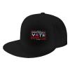 Joisbs Seen Enough Vote Republican Classic Unisex Sun Hat with Flat Brim - Adjustable and Stylish for Outdoor Adventures! Black view 1