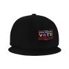 Joisbs Seen Enough Vote Republican Classic Unisex Sun Hat with Flat Brim - Adjustable and Stylish for Outdoor Adventures! Black view 4