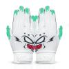 FINGER TEN Football Receiver Gloves Youth Receiving Gloves Pro 3.0 Durable Breathable Flexible for Kids Boys Girls in White Red Black Blue Small Large Medium X-Large (White-Green, Medium) view 1