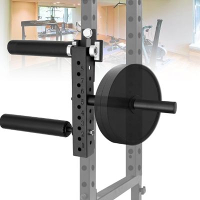 ZyKnaurral Leg Extension and Leg Curl Machine, Adjustable Leg Extension and Curl Machine Squat Rack Attachment, Max Load 610 lbs,16mm