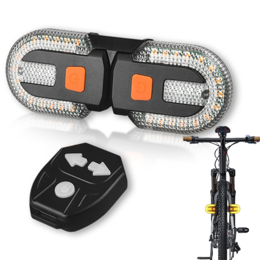 Bike Turn Signals/Turn Signals for Ebike, Split Bicycle Rear Lights, USB Rechargeable Turn Signal Bike Taillights for Cycling, Wireless Bicycle Turn Signals for Outdoor Cycling