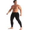 ATTIQOZI 6,5,4 Pack Mens Compression Pants Leggings Athletic Workout Baselayer Running Tights Black(5pack) M view 4