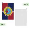 SIYTUAU Flag of Grafton, West Virginia Golf Towel 16 x 24 Inch Golf Towels for Golf Bags with Carabiner Clip Polyester Golf Towel Golf Accessories for Men Women view 2