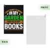 SIYTUAU I Just Want to Work in My Garden and Read My Books Golf Towel 16 x 24 Inch Golf Towels for Golf Bags with Carabiner Clip Polyester Golf Towel Golf Accessories for Men Women view 2