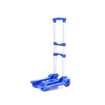 SHEKAKO Car Seat Travel Carts, Foldable Luggage Cart with Wheels, Small Folding Hand Truck Dolly, Collapsible Cart Rolling Portable Dolly for Airport Travel Moving Use (Blue)