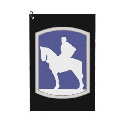 116Th Infantry Brigade Combat Team Golf Towel 16 x 24 Inch Golf Towels for Golf Bags with Carabiner Clip Polyester Golf Towel Golf Accessories for Men Women