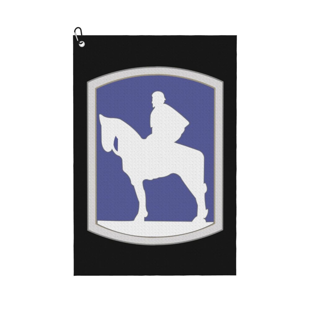 116Th Infantry Brigade Combat Team Golf Towel 16 x 24 Inch Golf Towels for Golf Bags with Carabiner Clip Polyester Golf Towel Golf Accessories for Men Women