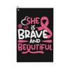 SIYTUAU Breast Cancer Awareness Month USA Flag Golf Towel 16 x 24 Inch Golf Towels for Golf Bags with Carabiner Clip Polyester Golf Towel Golf Accessories for Men Women view 1