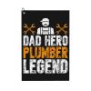 SIYTUAU Dad Hero Plumber Legend Golf Towel 16 x 24 Inch Golf Towels for Golf Bags with Carabiner Clip Polyester Golf Towel Golf Accessories for Men Women view 1