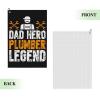 SIYTUAU Dad Hero Plumber Legend Golf Towel 16 x 24 Inch Golf Towels for Golf Bags with Carabiner Clip Polyester Golf Towel Golf Accessories for Men Women view 2