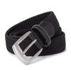 ayamoti Woven Elastic Braided Belts Womens Stretch Belt Limitless Adjust Multicolored Golf Belts for Man 1 3/8 Fashion Casual (Black(NEW), M) view 2