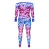 Aislor Womens Mermaid Jumpsuit Swimsuit Long Sleeve Fish Scale Print Bodysuit Rash Guards Beachwear Bathing Suit Type A Small view 2