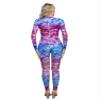 Aislor Womens Mermaid Jumpsuit Swimsuit Long Sleeve Fish Scale Print Bodysuit Rash Guards Beachwear Bathing Suit Type A Small view 4
