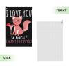 SIYTUAU I Love You So Much I Want to Eat You Golf Towel 16 x 24 Inch Golf Towels for Golf Bags with Carabiner Clip Polyester Golf Towel Golf Accessories for Men Women view 2