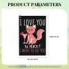SIYTUAU I Love You So Much I Want to Eat You Golf Towel 16 x 24 Inch Golf Towels for Golf Bags with Carabiner Clip Polyester Golf Towel Golf Accessories for Men Women view 3