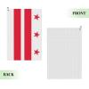 SIYTUAU Flag of The District of Columbia Golf Towel 16 x 24 Inch Golf Towels for Golf Bags with Carabiner Clip Polyester Golf Towel Golf Accessories for Men Women view 2