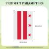 SIYTUAU Flag of The District of Columbia Golf Towel 16 x 24 Inch Golf Towels for Golf Bags with Carabiner Clip Polyester Golf Towel Golf Accessories for Men Women view 3