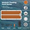 Danrelax 15'x6.5' Floating Inflatable Dock with 5mm EVA Anti-Slip Mat, Quick Inflation/Deflation, Supports Up to 15 People, Ideal for Lakes, Pools, and Oceans view 3