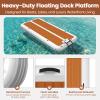 Danrelax 15'x6.5' Floating Inflatable Dock with 5mm EVA Anti-Slip Mat, Quick Inflation/Deflation, Supports Up to 15 People, Ideal for Lakes, Pools, and Oceans view 4