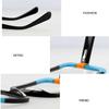 HYffUUOP Eyewear Personalized Eyewear Frames Square Eyeglass Frames Creative 2-Color Splicing Glasses Frames Eco-Friendly Abs Eyeglasses view 3